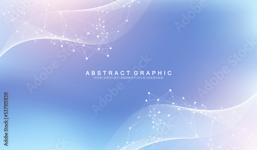 Digits abstract background with connected line and dots, web cover. Digital neural networks. Network and connection background for your presentation. Web graphic background. Vector illustration.