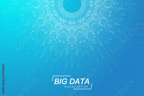 Digits abstract background with connected line and dots, web cover. Digital neural networks. Network and connection background for your presentation. Web graphic background. Vector illustration.