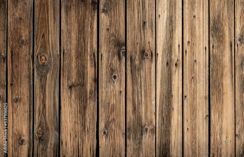 Vintage brown wood background texture. Old painted rustic Weathered Planks old background. Copy space beautiful dark floor wall pattern.