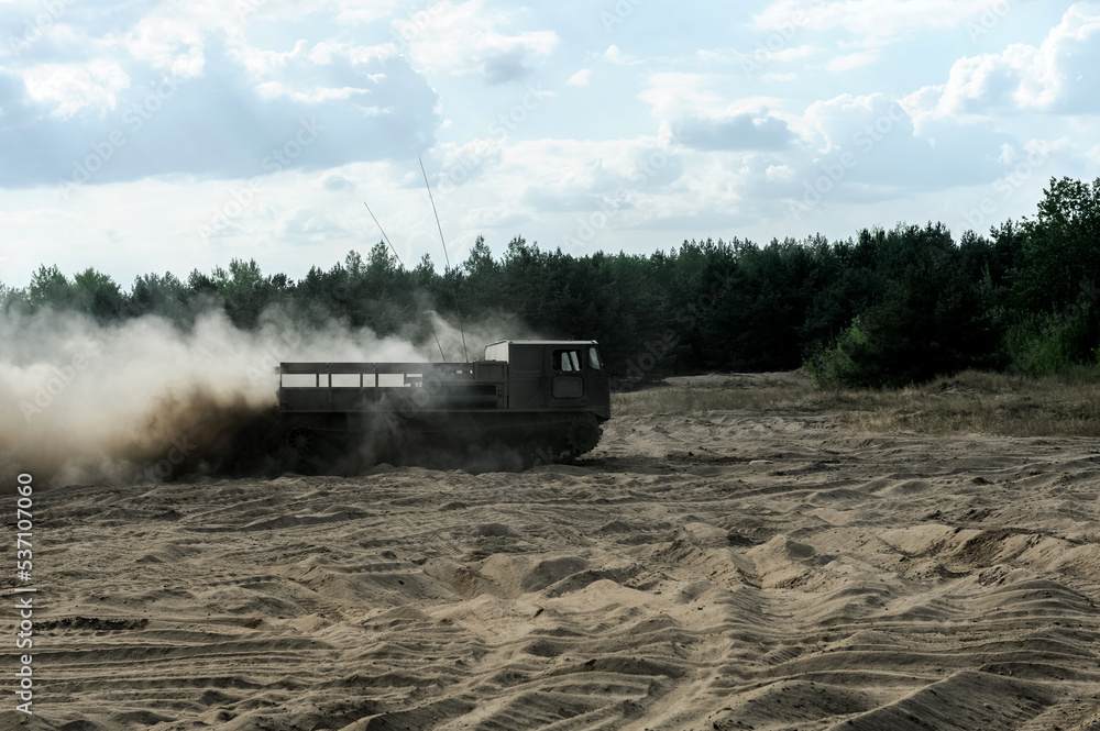 Fototapeta premium heavy military vehicles