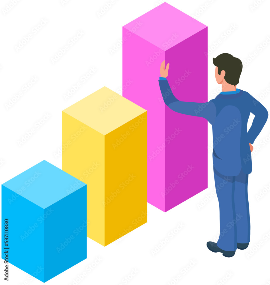 Analytics information and development statistics. Web analysis measure, product testing technology. Man analyses dashboard seo optimization, digital report. Statistical indicators and data on diagram Analytics information and development statistics. Web analysis measure, product testing technology. Man analyses dashboard seo optimization, digital report. Statistical indicators and data on diagram