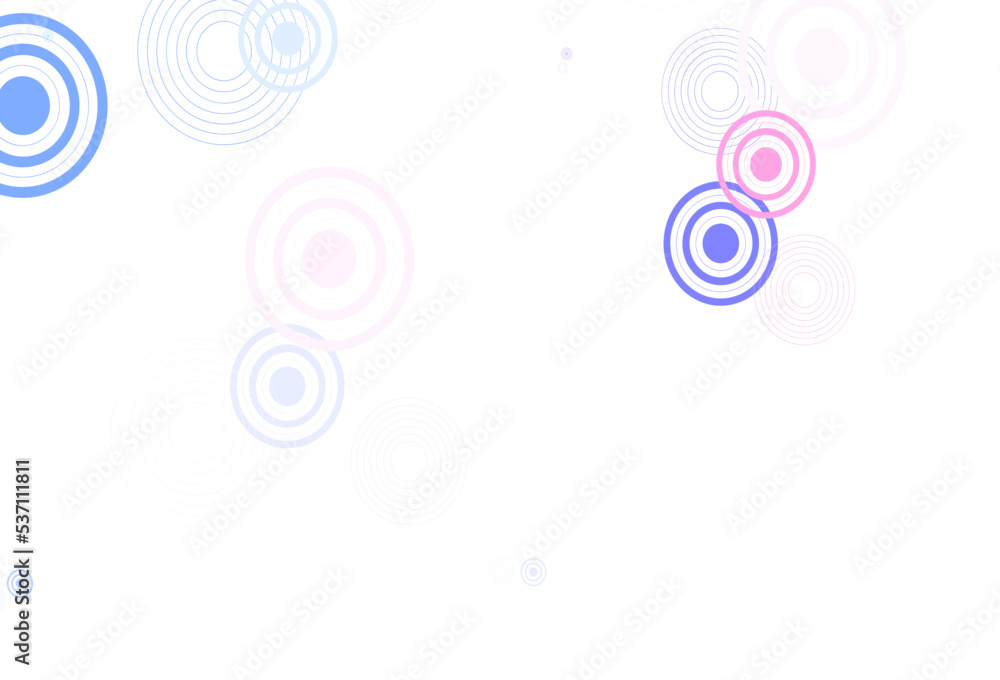 Light Blue, Red vector background with bubbles.