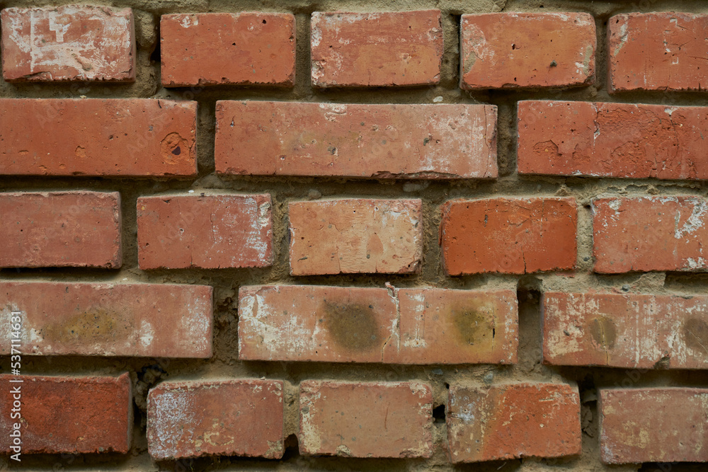 Fototapeta premium close-up of red brick wall