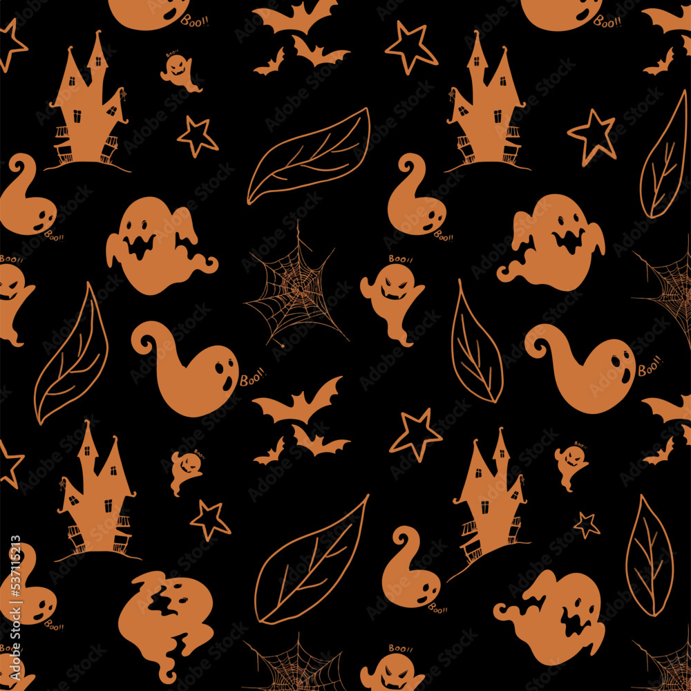 Happy Halloween Festive bright pattern design. Holiday halloween cartoon style vibe. Vector illustration Happy Halloween Festive bright pattern design. Holiday halloween cartoon style vibe. Vector illustration