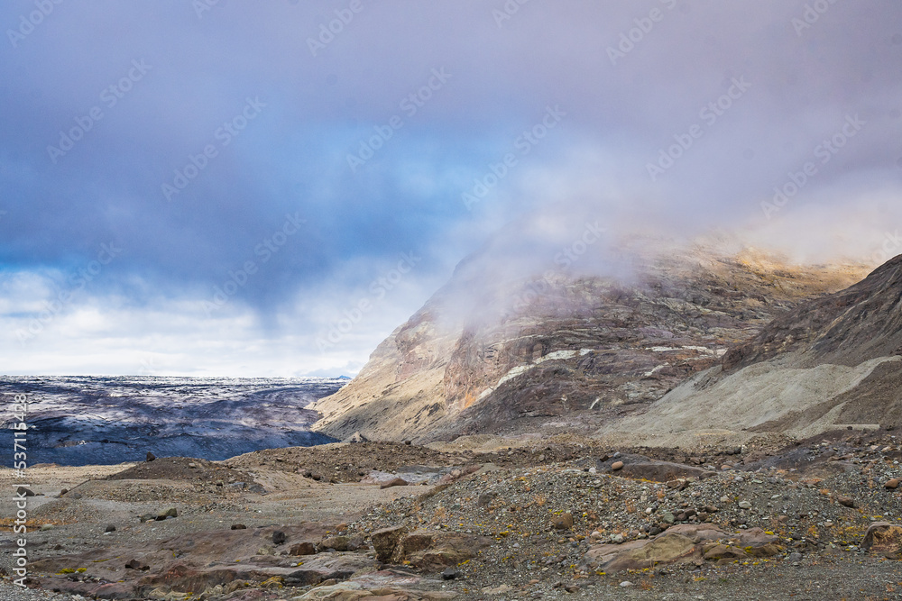 Landscape of the Vatnajökull Glacier (Iceland)