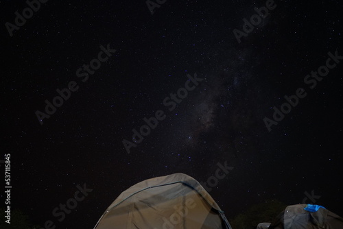 Campsite at Serengueti under stars