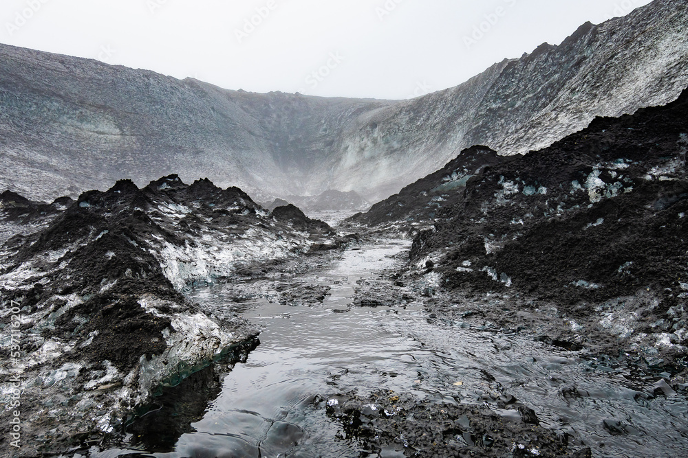 Landscape of the Vatnajökull Glacier (Iceland)