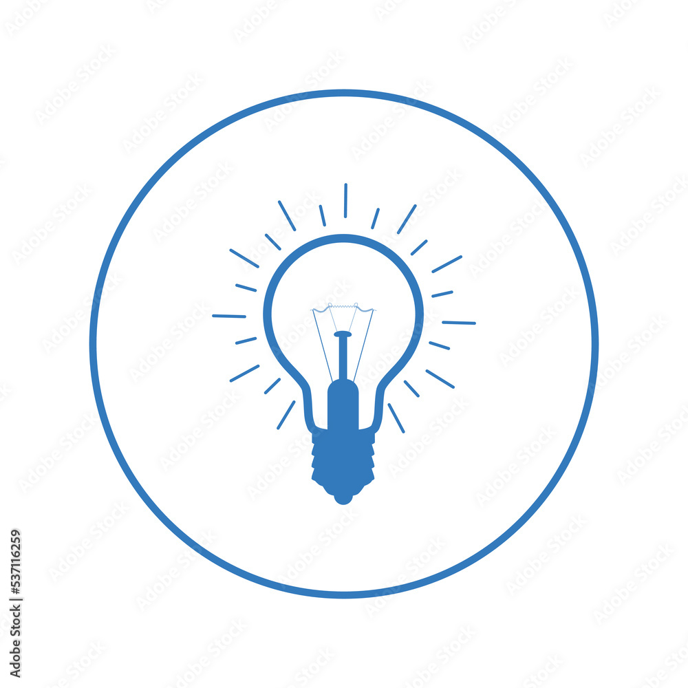 Power saving led light bulb icon | Circle version icon | Power saving led light bulb icon | Circle version icon |