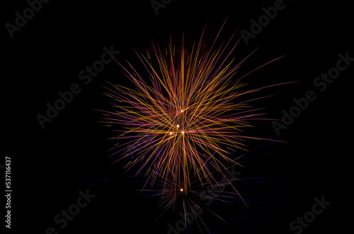 fireworks in the night sky