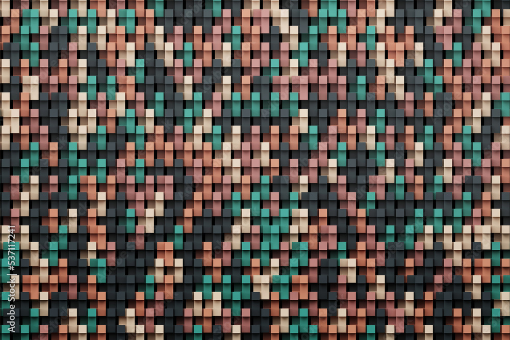 Abstract row of colorful futuristic objects background 3d rendering Abstract row of colorful futuristic objects background 3d rendering