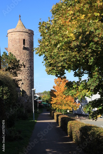 historische stadtansicht grebenstein in nordhessen bei calden photo