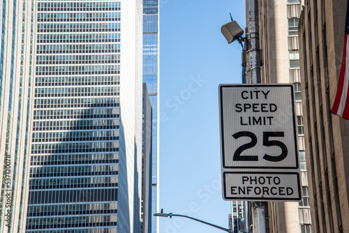 Road signs in the city 