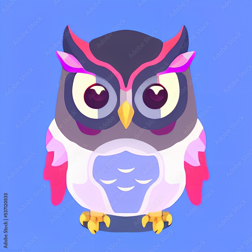 Isometric owl Isometric owl