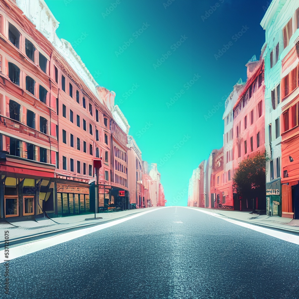 Obraz premium Street illustration
