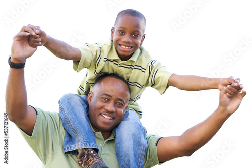 African American Son Rides ...