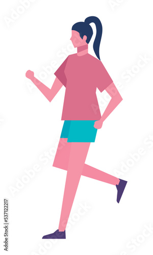 young female athlete running © Gstudio