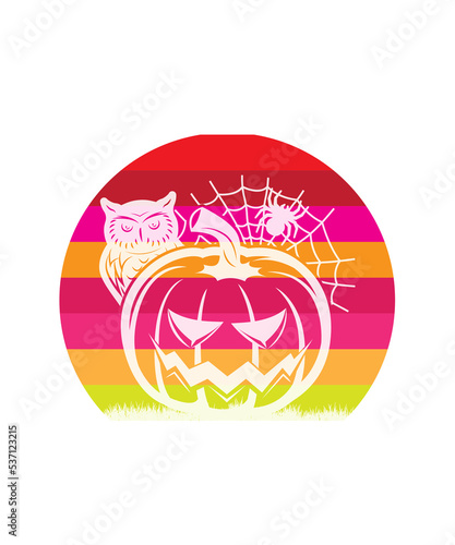 Halloween t-shirt png,Spooky Season Png, Halloween Png, Fall Png, Autumn Png, Png for shirt, Retro Halloween Png