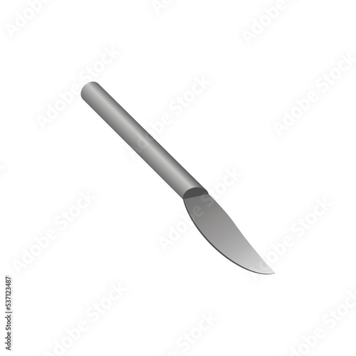 Surgical Scalpel icon, flat style. - Vector