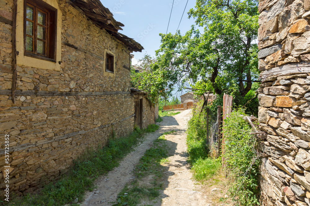 Fototapeta premium Village of Leshten, Blagoevgrad Region, Bulgaria