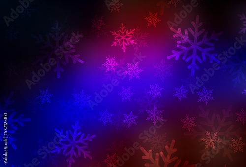 Dark Blue  Red vector template in carnival style.