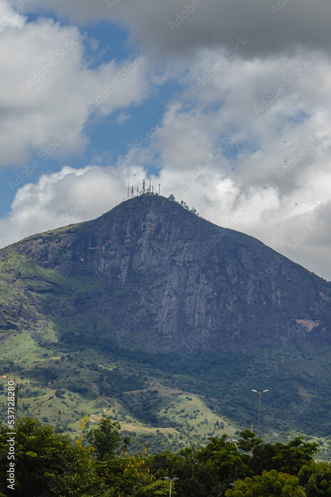 Naklejka premium natural landscape in the city of Governador Valadares, State of Minas Gerais, Brazil