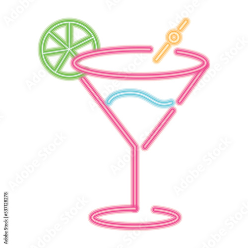 cocktail party drink neon
