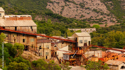 Fotografía One of the most ancient mining sites Montevecchio mine in the Sulcis-Iglesiente