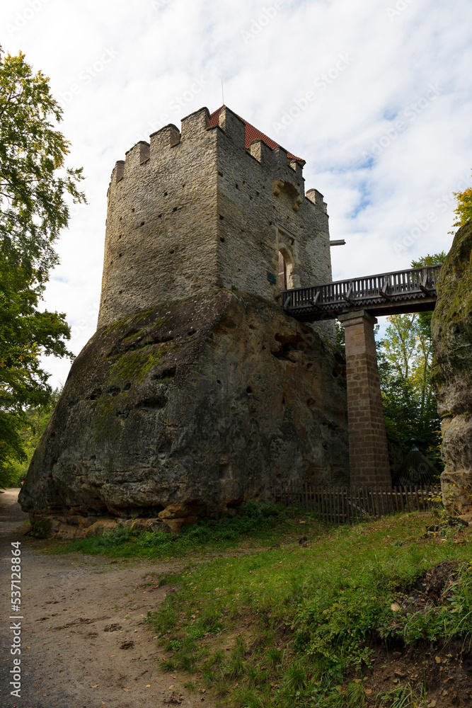 Kokorin Castle from the first half 14th century and its surroundings. Gothic castle is located in the Village Kokorin, Protected landscape area, in the Central Bohemian Region, Czech Republic Kokorin Castle from the first half 14th century and its surroundings. Gothic castle is located in the Village Kokorin, Protected landscape area, in the Central Bohemian Region, Czech Republic