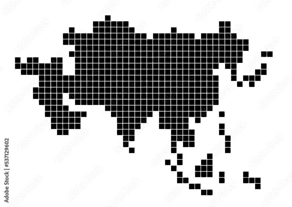 アジア（ビットマップ）ブラック