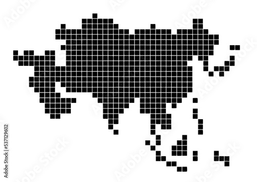 アジア（ビットマップ）ブラック