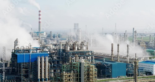 Wallpaper Mural aerial view of chemical plant  Torontodigital.ca