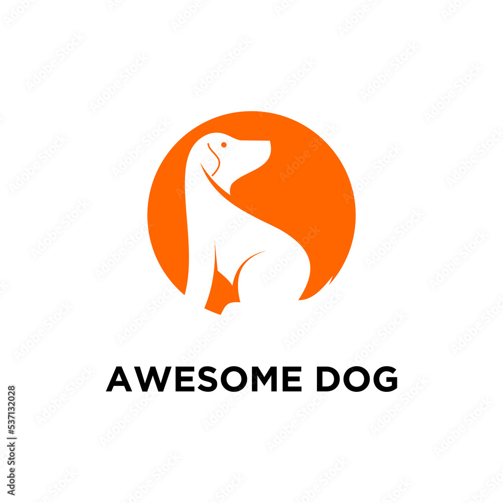 Dog logo Design Vector Template. Dog icon logo vector Dog logo Design Vector Template. Dog icon logo vector