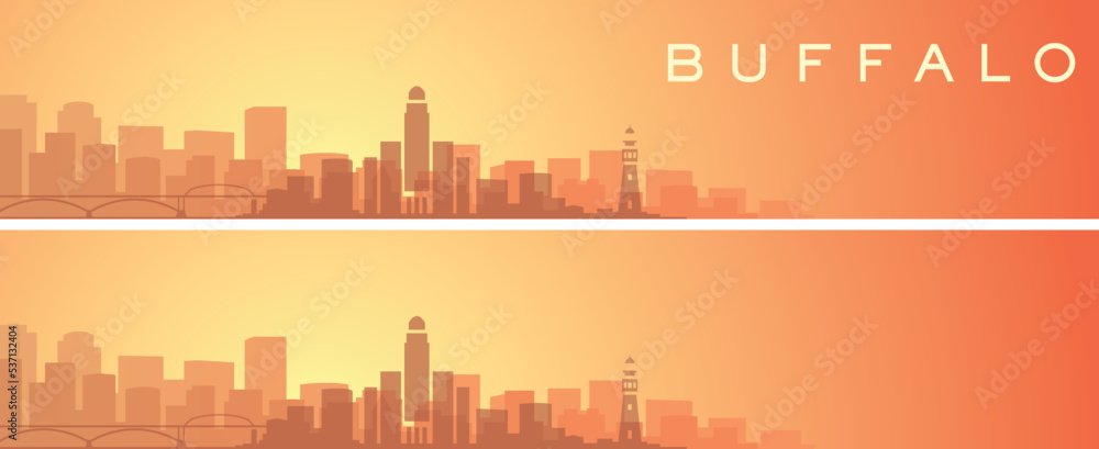 Buffalo Beautiful Skyline Scenery Banner