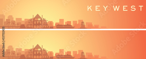 Key West Beautiful Skyline Scenery Banner