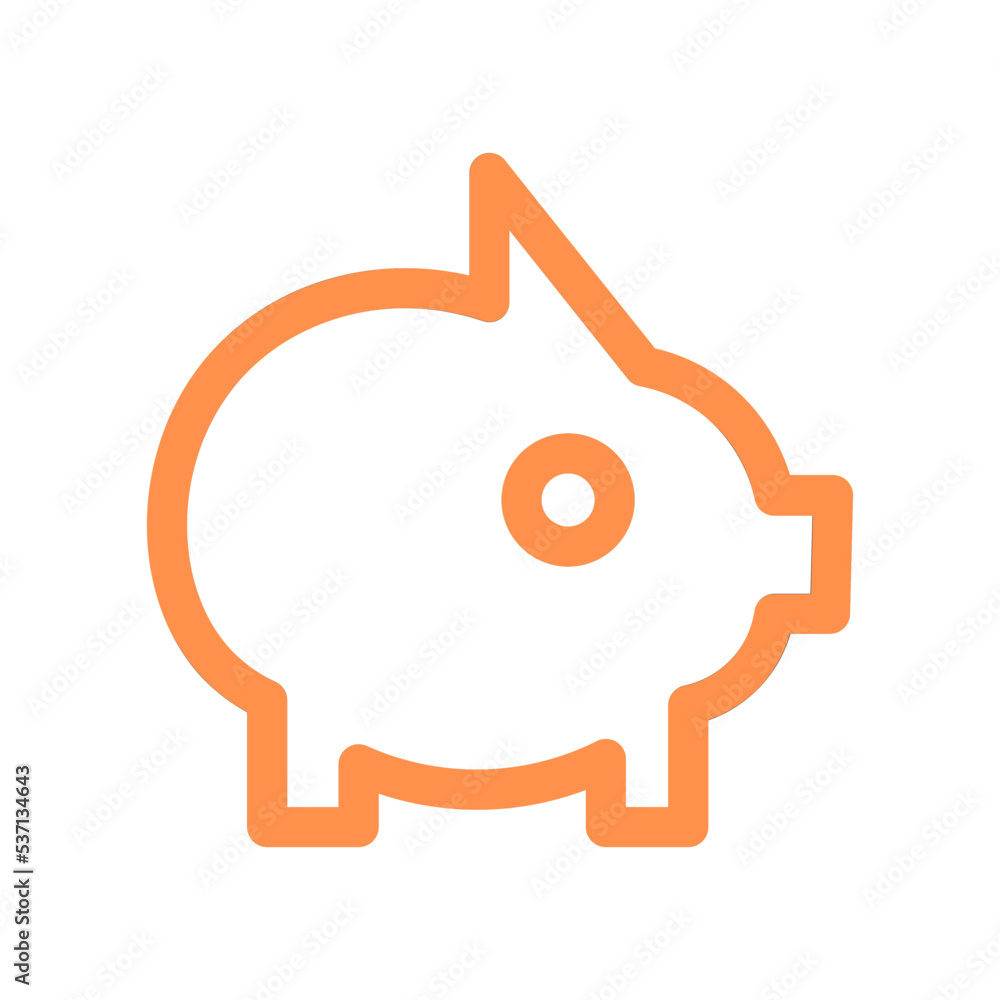 financial saving money outline icon financial saving money outline icon