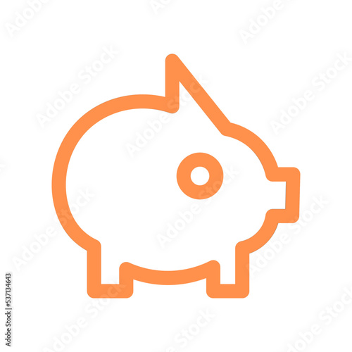 financial saving money outline icon