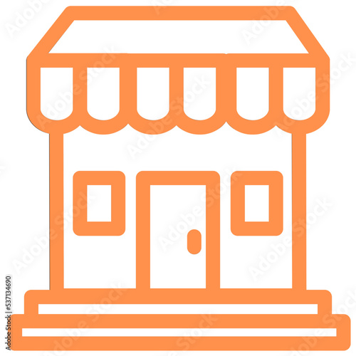 shop commerce store market outline icon