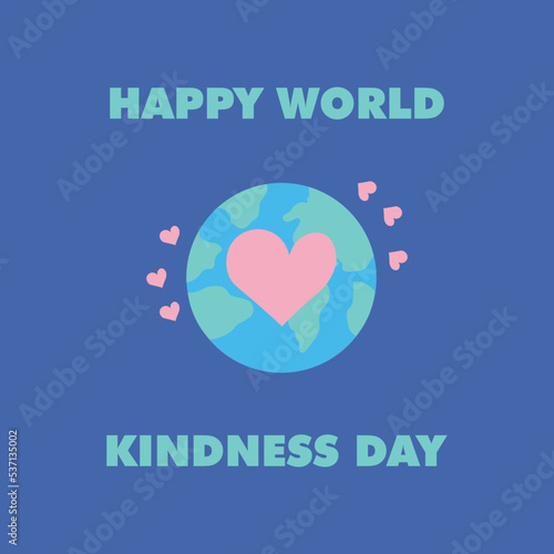 happy world kindness day vector