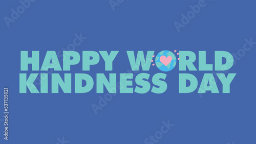 happy world kindness day vector