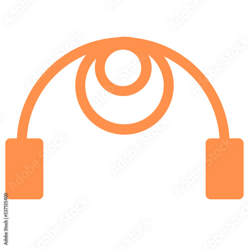 rope jump rope jumping skipping sport exercise icon