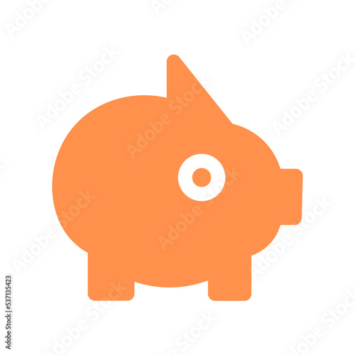 savings finance piggy financial saving money icon