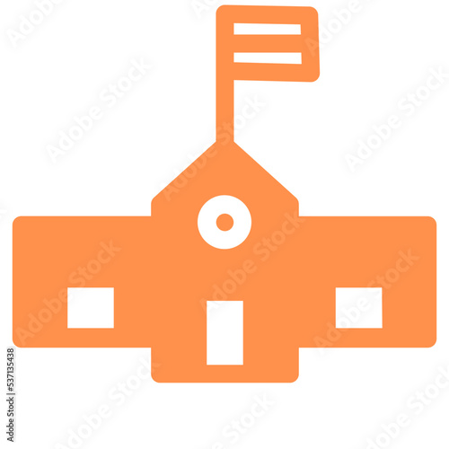 school university college institute building icon