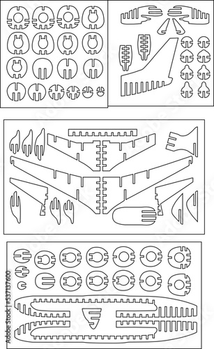 Avión comercial para armar