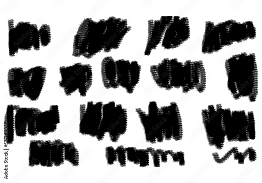 set of ink splashes set of ink splashes