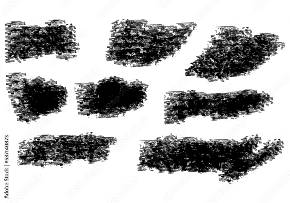 set of black and white splashes set of black and white splashes