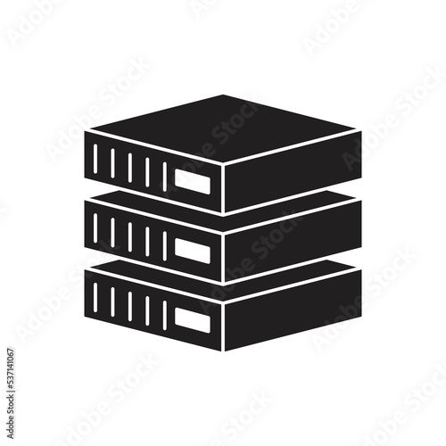Database, Server service icon. Network and Technology vector icon. isolated on white background