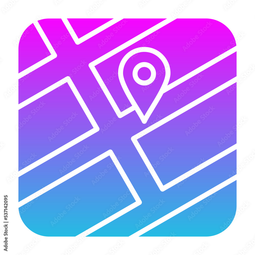 Navigation Glyph Gradient Icon
