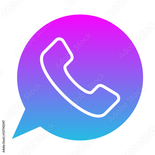 Whatsapp Glyph Gradient Icon