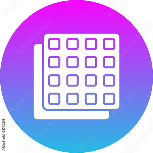Apps Gradient Circle Glyph Inverted Icon