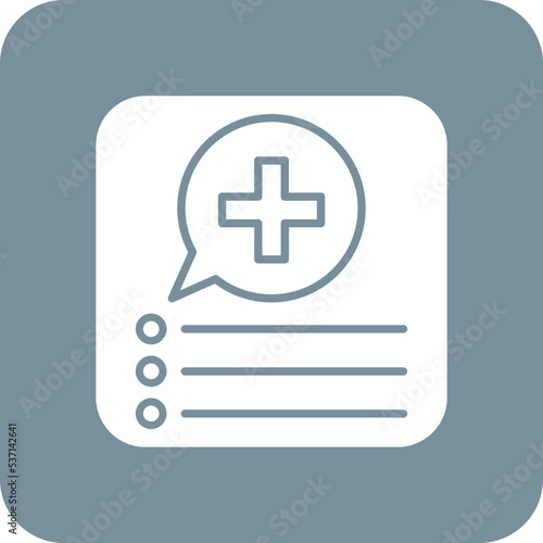 Medical App Multicolor Round Corner Glyph Inverted Icon © Maan Icons